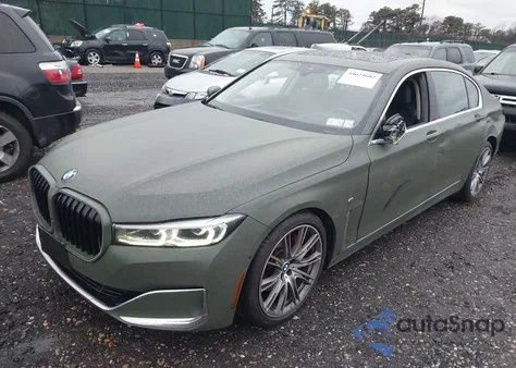 2021 BMW 740I xDrive из США, поврежденный, VIN WBA7T4C08MCG11987